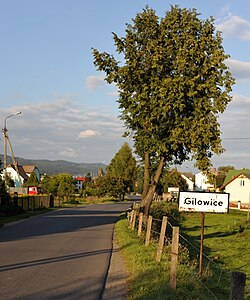 Въезд в Гиловице 