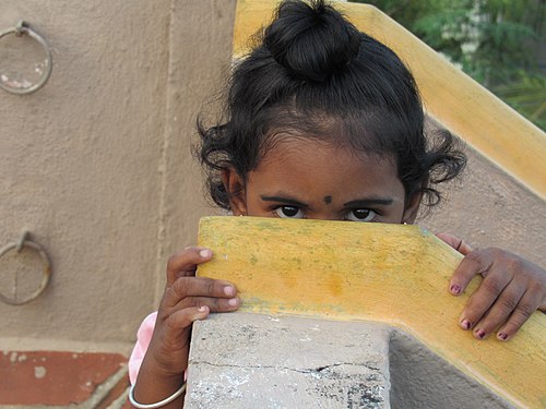 Girl with sharp eyes