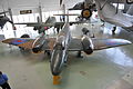 Gloster Meteor jet fighter forward view from above