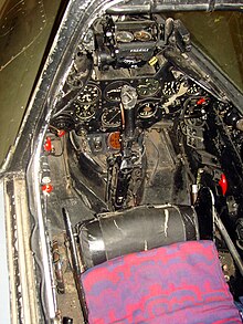 Meteor F.8 cockpit Gloster Meteor F.8 Cockpit (4746340408).jpg