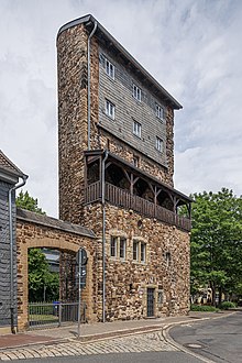 The Weber Tower, part of the old town fortifications Goslar asv2022-06 img01 Weberturm.jpg