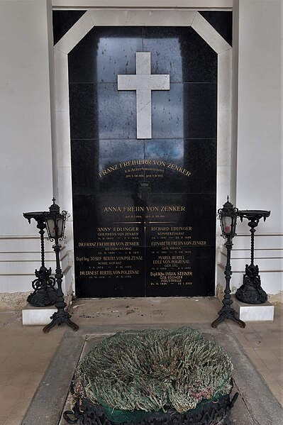 File:Grave of Franz von Zenker.jpg