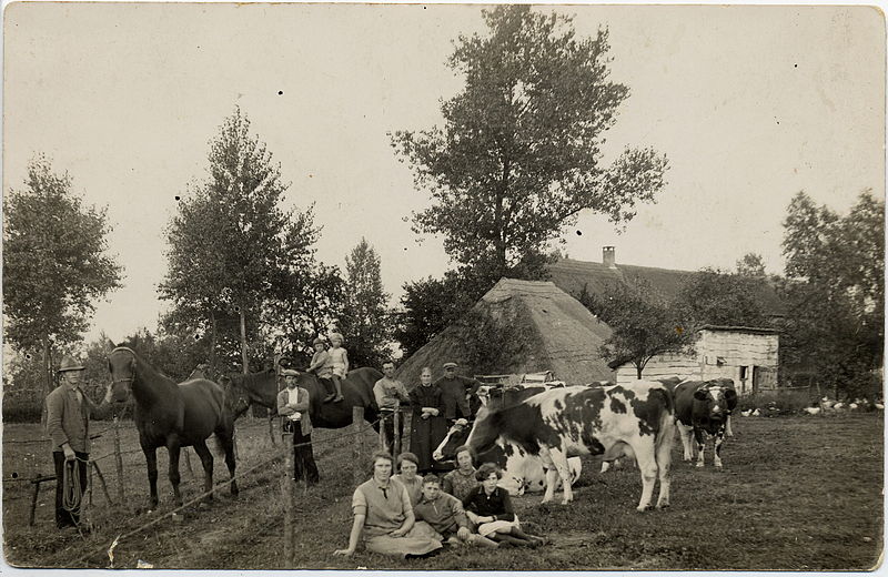 Bestand:Groepsfoto op Bleijs-Deurne met koeien en paarden.jpg