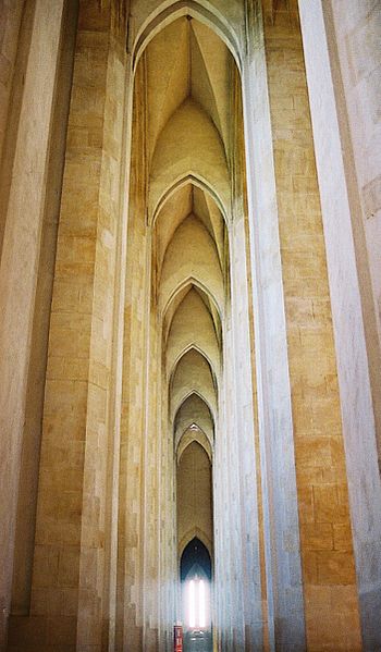 The vaulting of the South Nave side aisle