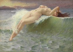 La vague de Guillaume Seignac, vers 1908.