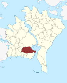 Location of Kettinge Sogn in Guldborgsund Municipality