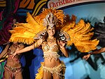 Danseuse de samba lors d'un défilé de carnaval.
