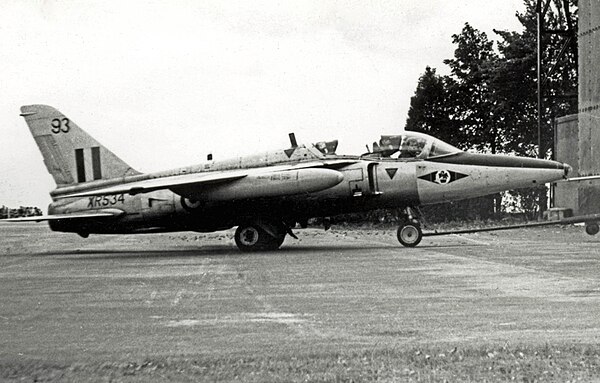 Folland Gnat advanced trainer of the RAF Central Flying School at Little Rissington in 1967