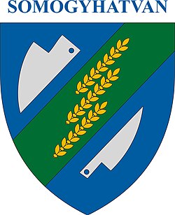 Coat of arms of Somogyhatvan, Hungary