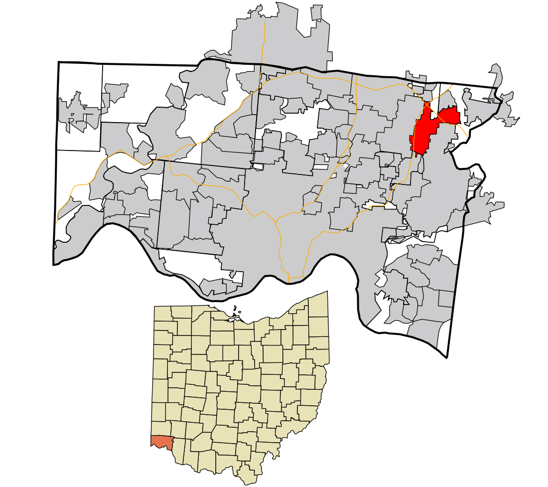 File:Hamilton County Ohio Incorporated and Unincorporated areas Montgomery highlighted.svg