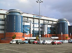 Exterior of Hampden's South Stand, which was opened in 1999 Hampden Park.jpg