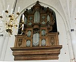 Schnitger-orgel uit 1696 in de kerk van Harkstede nadat Eertman het in 1908 had aangepakt