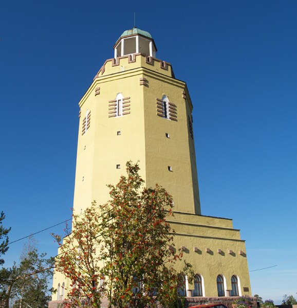 Haukkavuori's observation tower in Kotka, Kymenlaakso, Finland