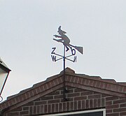 Weather vane with witch