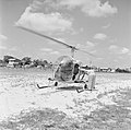 Helikopter, waarschijnlijk bij de airstrip Zorg en Hoop bij Paramaribo, Bestanddeelnr 252-2252.jpg