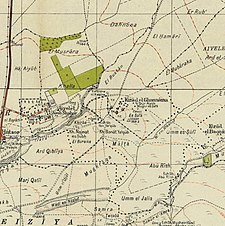 Serie de mapas históricos para el área de Kirad al-Ghannama (década de 1940) .jpg