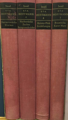 Four volume set of Hoffmann's writings