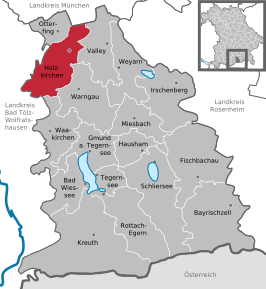 Kaart van Holzkirchen