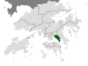 Localização de Kwun Tong em Hong Kong
