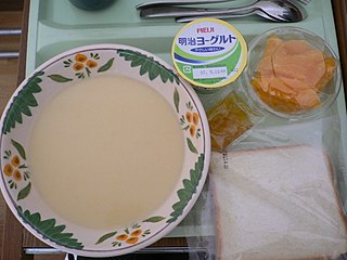 Йогурт в рационе японской больницы