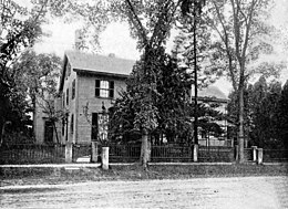 Huis van Thoreau in 1860.