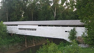 <span class="mw-page-title-main">Huffman Mill Covered Bridge</span> United States historic place