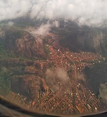 Aerial view of Idanre hills Idanre from a plane.jpg