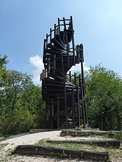 Imre Makovecz observation tower, Kis-Hárs Hill 01.JPG