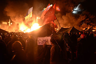 <span class="mw-page-title-main">Revolution of Dignity</span> 2014 revolution in Ukraine