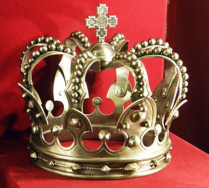 Iron crown of Romanian kingdom. (Copied