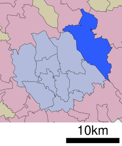 Location of Iwatsuki-ku in Saitama