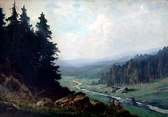 Black Forest landscape by J. Metzler