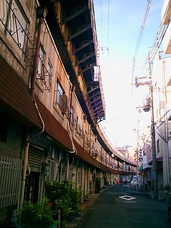 モトコー7番街。元町高架通商店街で最西部、神戸駅側にあたる。