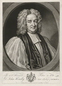 John Hoadly, 1733 engraving by John Faber the Younger after Isaac Whood. John Hoadly Faber.jpg