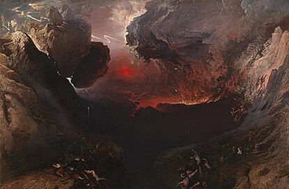 John Martin,The Great Day of His Wrath (Gazabi icin bir buyuk gun), 1853