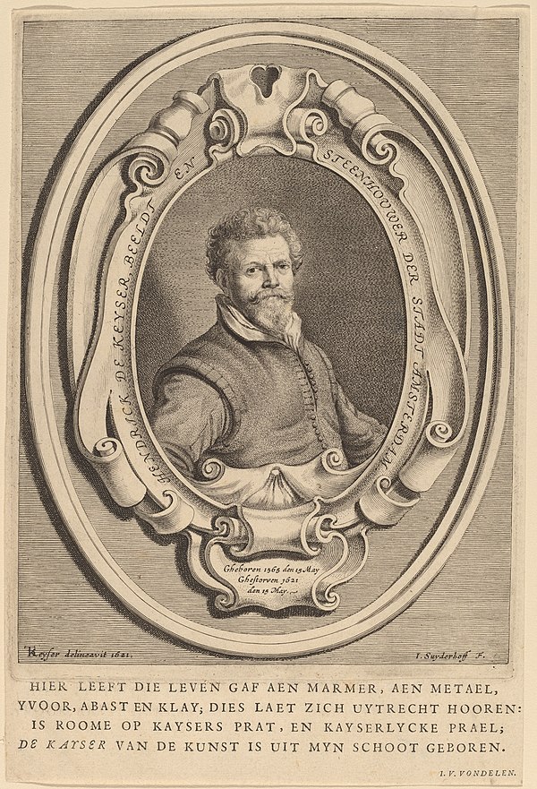 Hendrick de Keyser by Jonas Suyderhoff after Thomas de Keyser