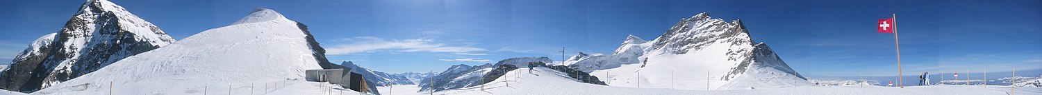 Le Jungfraujoch vu de l'extérieur.