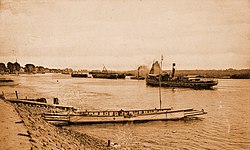 Kabelpont Nieuwe Veer Kinderdijk, 1880