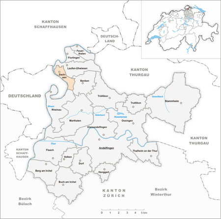 Karte Gemeinde Dachsen 2023