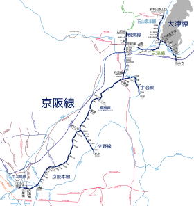 Keihan Electric Railway Linemap.svg
