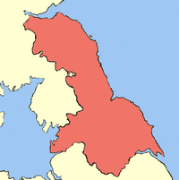 Kingdom of Northumbria around 800 AD.