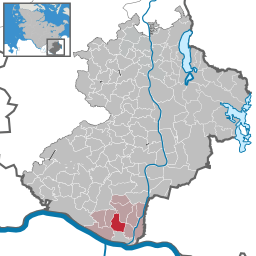 Läget för kommunen Krüzen i Kreis Herzogtum Lauenburg