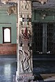 Kumaravyasa's pillar in the large mantapa of the Veeranarayana temple in Gadag, where the noted poet is known to have written his Kannada version of the epic Mahabharata, popularly known as Kumaravyasa Bharata or Gadugina Bharata (c.1425-1450).