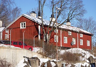 "Långa raden", fasad mot syd