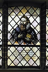 Glasfenster Martin Rinckart in der Paul-Gerhardt-Kirche Lübben (Quelle: Wikimedia)