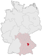Lokasi Landkreises Kelheim di Jerman