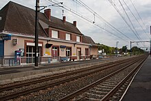 Gesamtansicht des Bahnhofs.