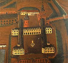 Lauenburg Castle at the end of the 16th century