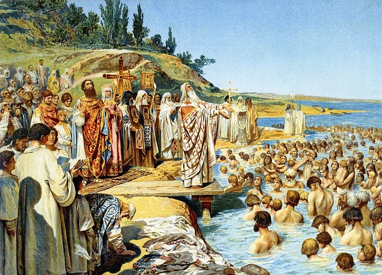 Оглашенные в православии это. 988 Г. – крещение князем Владимиром Руси. Крещение киевлян князем Владимиром.