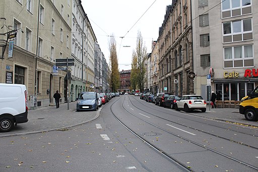 Ligne Tramway Rumfordstraße Munich 1